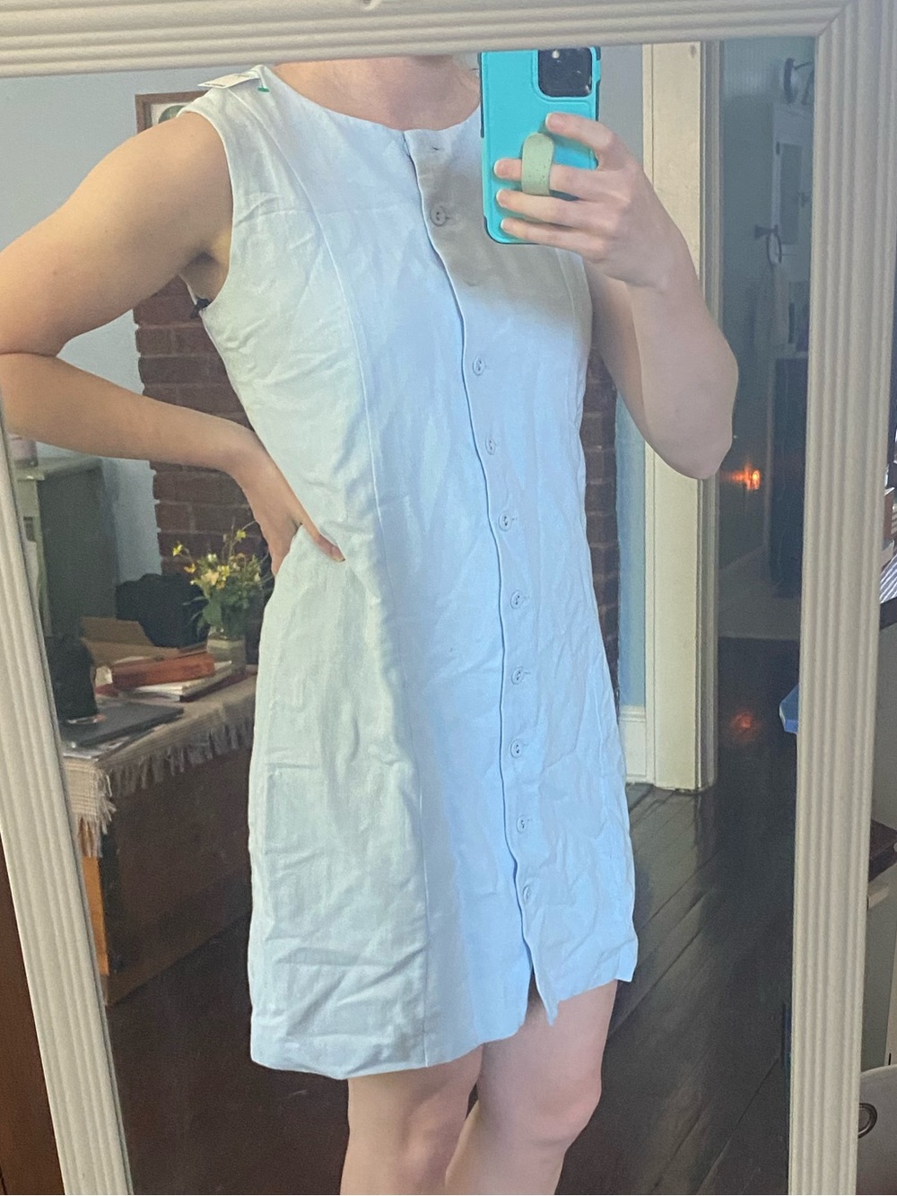 Sincerely Jules Button Shift Dress